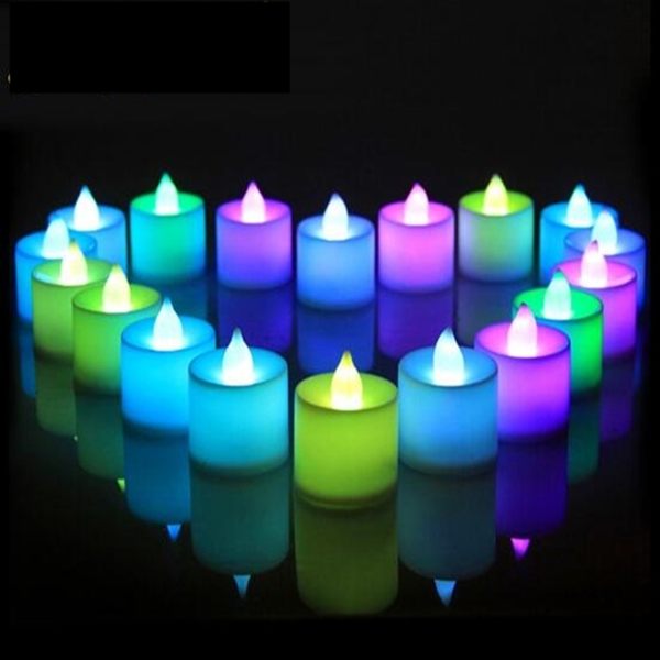 七彩 LED 蠟燭 LED蠟燭燈 排字蠟燭(單色 七彩皆有) 24HR火速出貨 小夜燈 安全蠟燭【塔克】