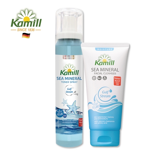Kamill卡蜜兒 新品搶先體驗-胺基酸保濕洗面乳+海洋保濕噴霧 保濕定妝 舒緩鎮定 瞬效保濕