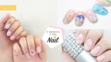 超治癒的韓式小清新花朵美甲~有了這個教學，手殘女也能輕鬆GET！