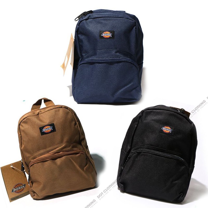 Dickies Student Backpack 卡其 深藍 黑色 土色 小LOGO 貼布 後背包 小背包 DOT聚點