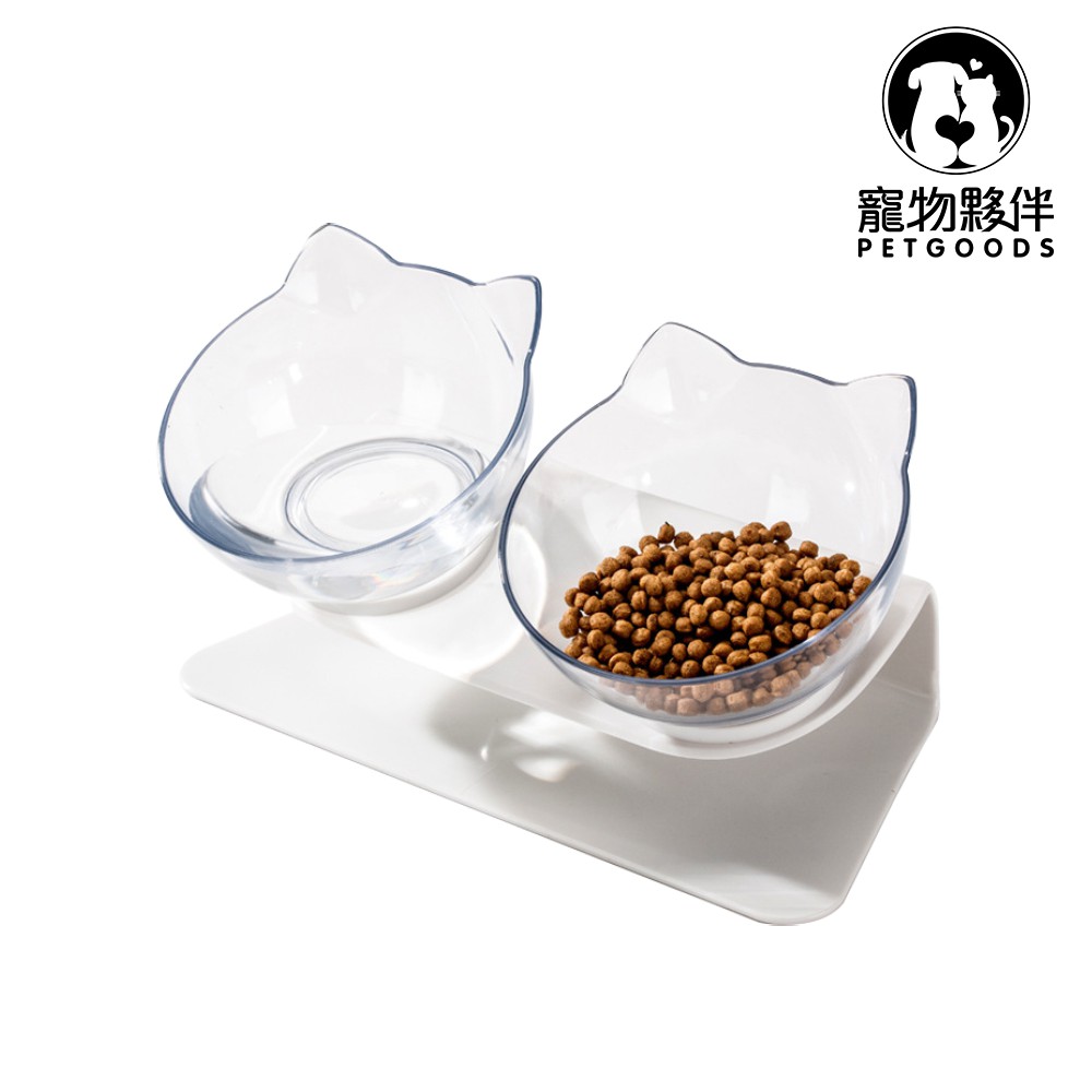 【產品特色】材質；優質PC材質科學餵養，從一個碗開始愛牠就應該給牠最好的斜面設計減緩貓咪或狗狗頸部壓力，使食物向前集中更容易進食避免貓咪因長期低頭進食而出現脊椎不舒服碗與支架組合時，請輕輕按壓卡口部分