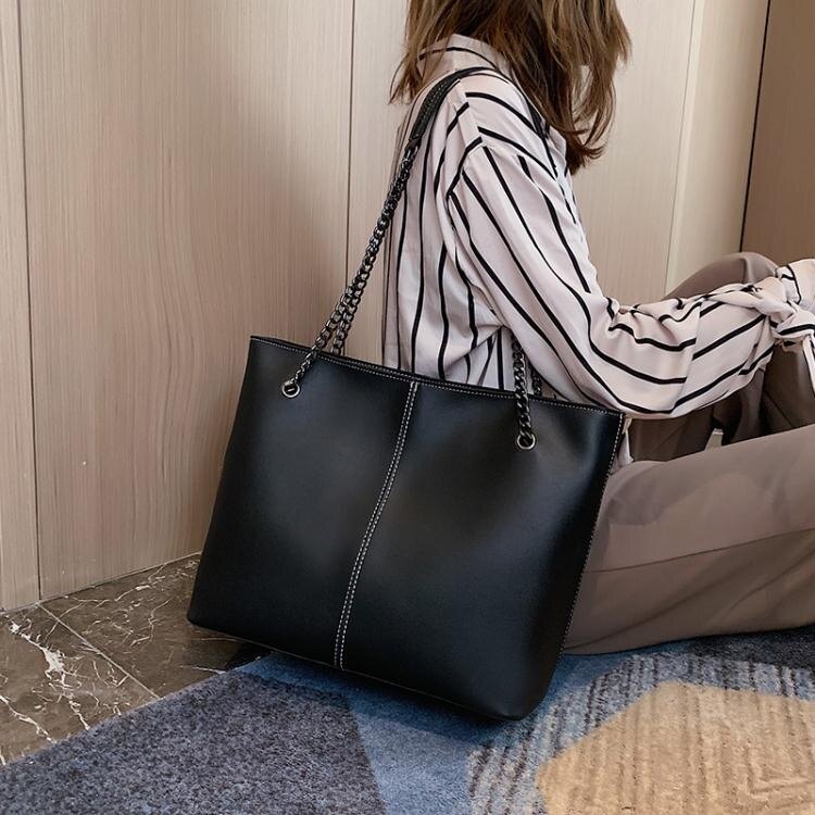 單肩手提大包包女包2020流行包包新款潮韓版百搭大容量時尚托特包