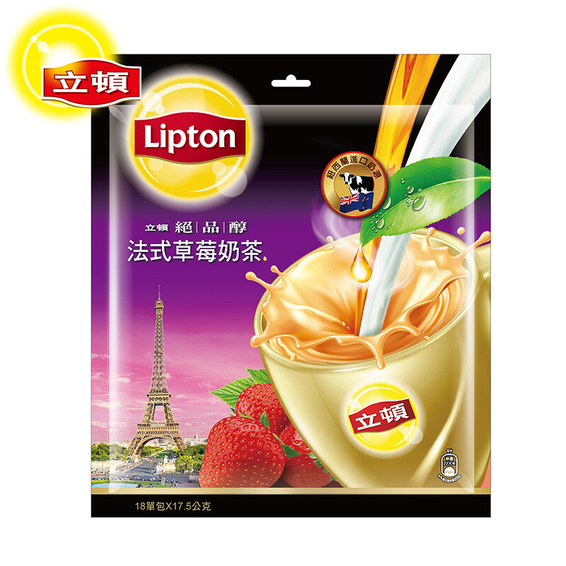 立頓 絕品醇法式草莓奶茶 21gx15入/包