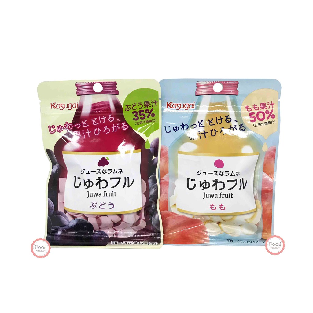 日本 春日井 KASUGAI 汽水糖 葡萄/白桃 25公克 日本進口 糖果 零食