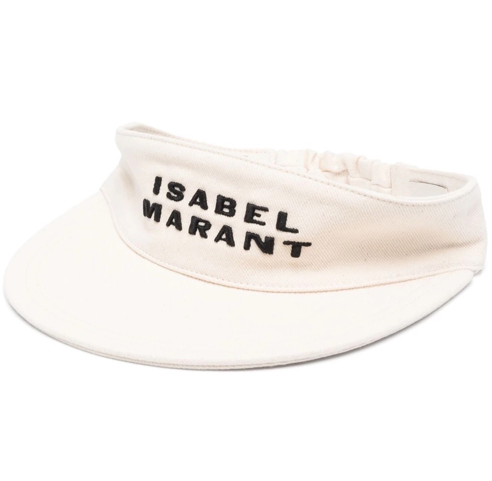 ISABEL MARANT embroidered-logo cotton visor