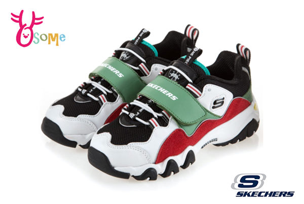 Skechers ONE PIECE航海王黑鬍子 海賊 D LITES2.0 中大童 限量聯名運動鞋慢跑鞋 S8238#白綠◆OSOME奧森鞋業