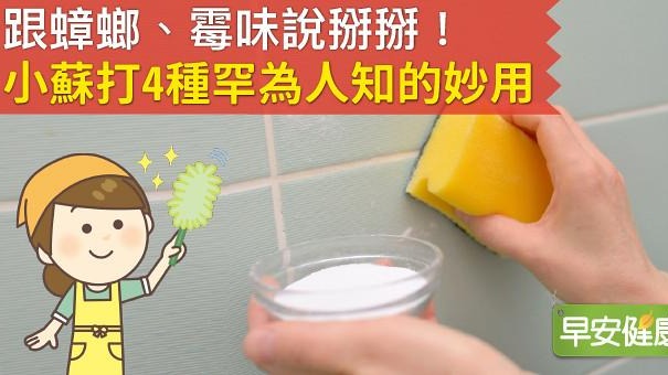 跟蟑螂、霉味說掰掰！小蘇打4種罕為人知的妙用  跟蟑螂、霉味