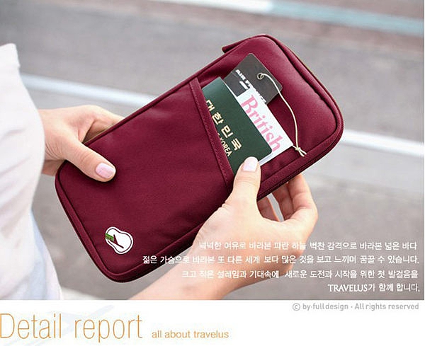 韓款多功能旅行護照包 長款 法蒂希 Travelus 旅行 手拿包 證件包 護照夾 收納包 護照套 9022