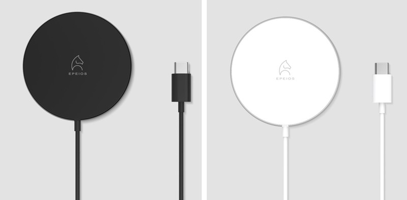 Iphone 12のmagsafe充電にも対応したワイヤレス充電器 Epeios Wireless Fast Charger 15w