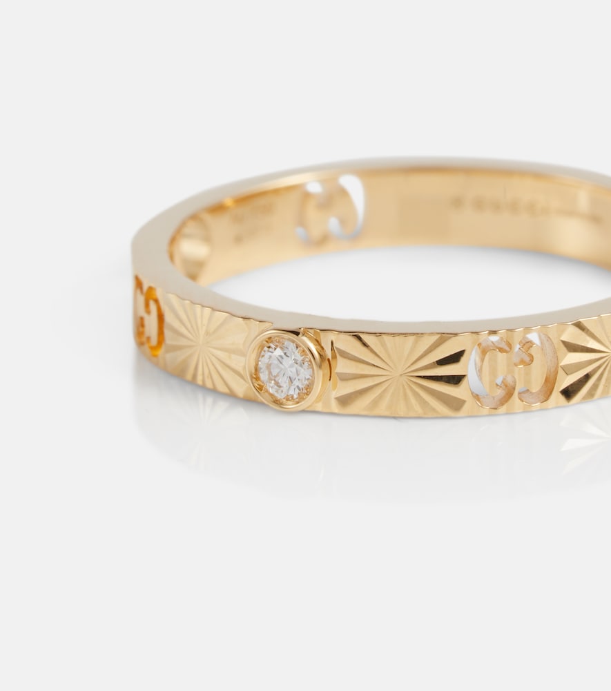 Gucci Icon 18kt gold ring with diamond