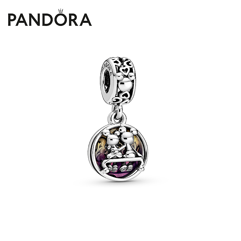 【新品】Pandora潘多拉迪士尼系列米奇和米妮幸福長久吊飾浪漫!*