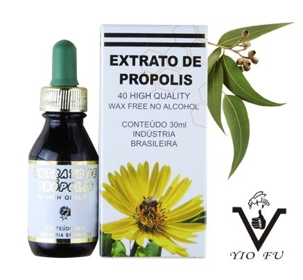 有福 菊花牌40巴西蜂膠滴劑 24瓶 (無蠟無酒精) 送花仙子蜂膠噴劑1瓶