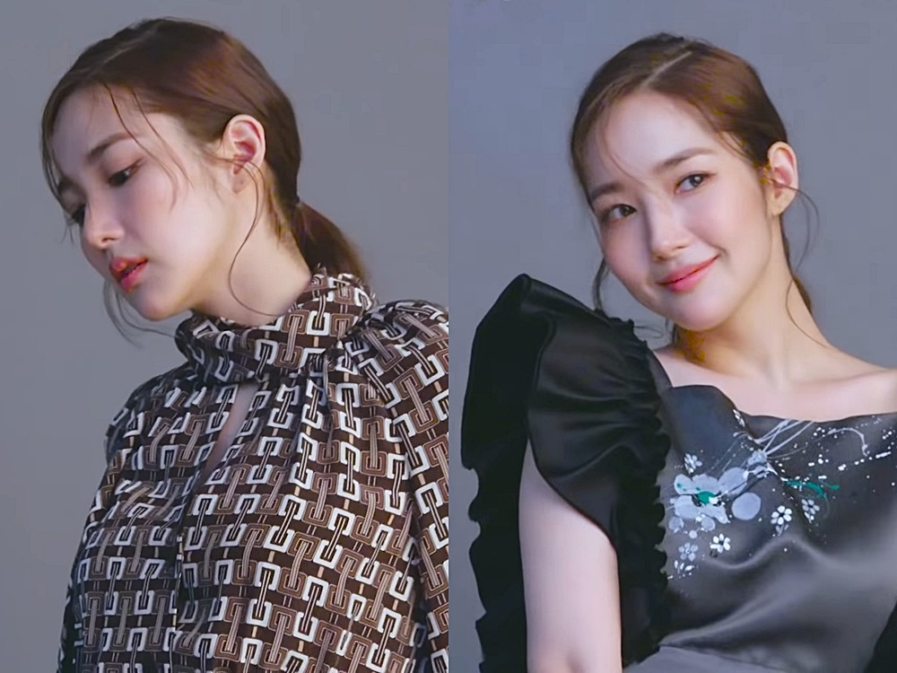 朴敏英拍照技巧2：抽出碎髮，臉更小更自然