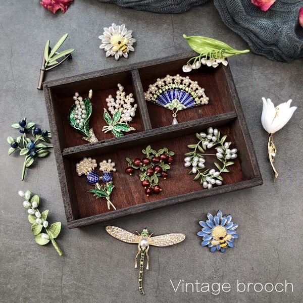 胸針復古高檔氣質花配飾品歐美手工古董風