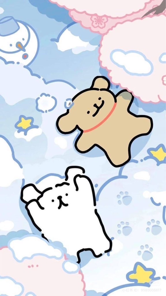 線條小狗俱樂部/送圖/素材💜💙💜💙