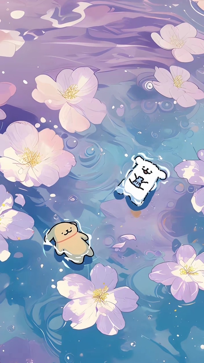 線條小狗真愛粉/送圖/素材💜💙💜💙