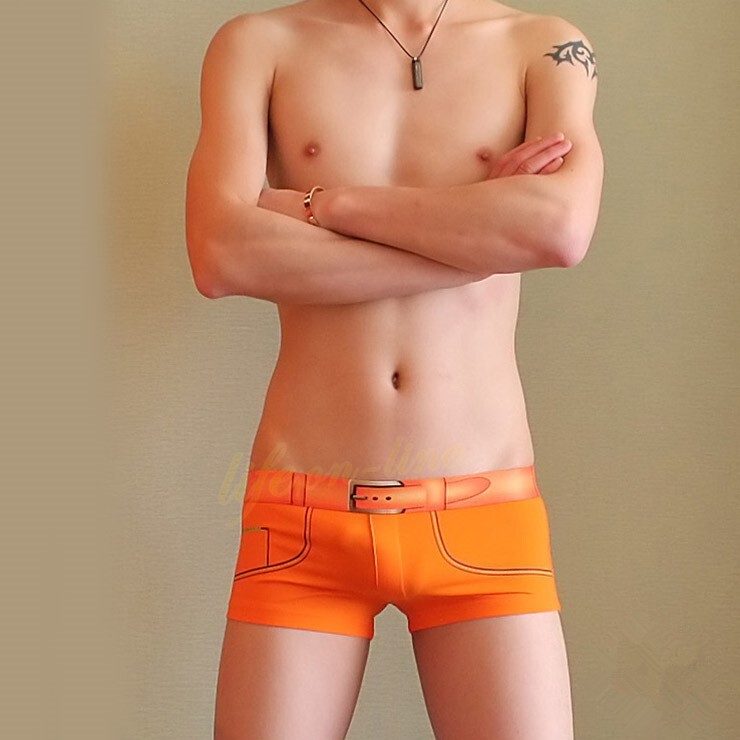 材質95棉5氨綸 顏色橙 #男內褲 #性感 #低腰 #內著 #男士 #男孩