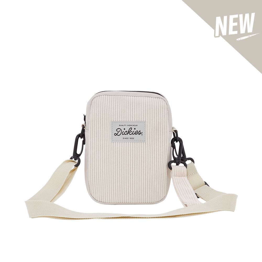 Dickies男女款奶油色Dickies標誌休閒側背包|DK009636C10