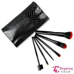 Xingxiang形向 漆皮亮黑蛇紋 6支 刷具 組 6-1