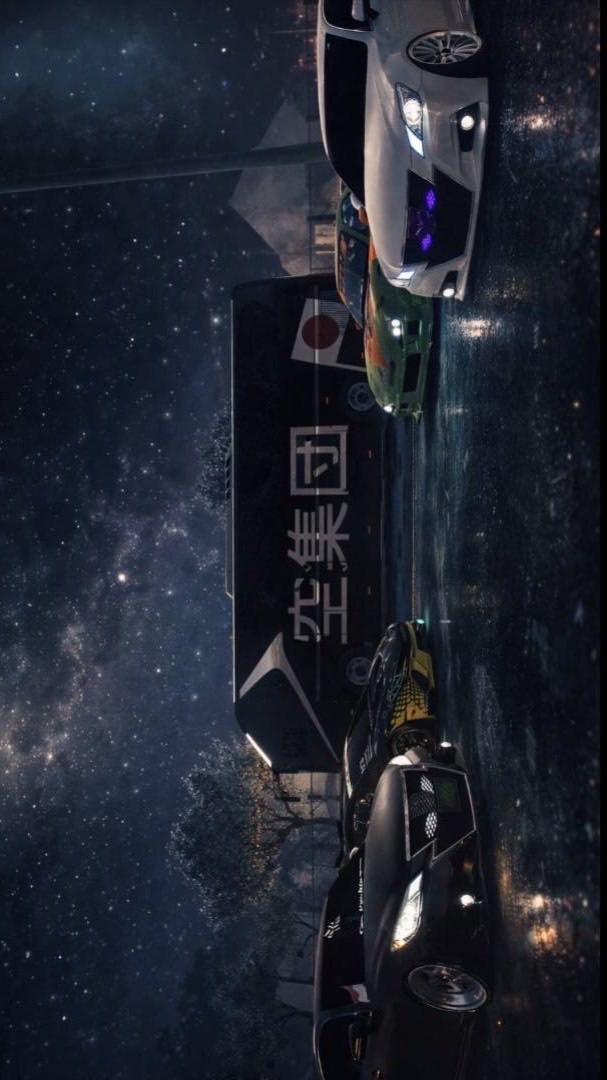空集団&空ぶかし集団カーパーキング空ぶかし