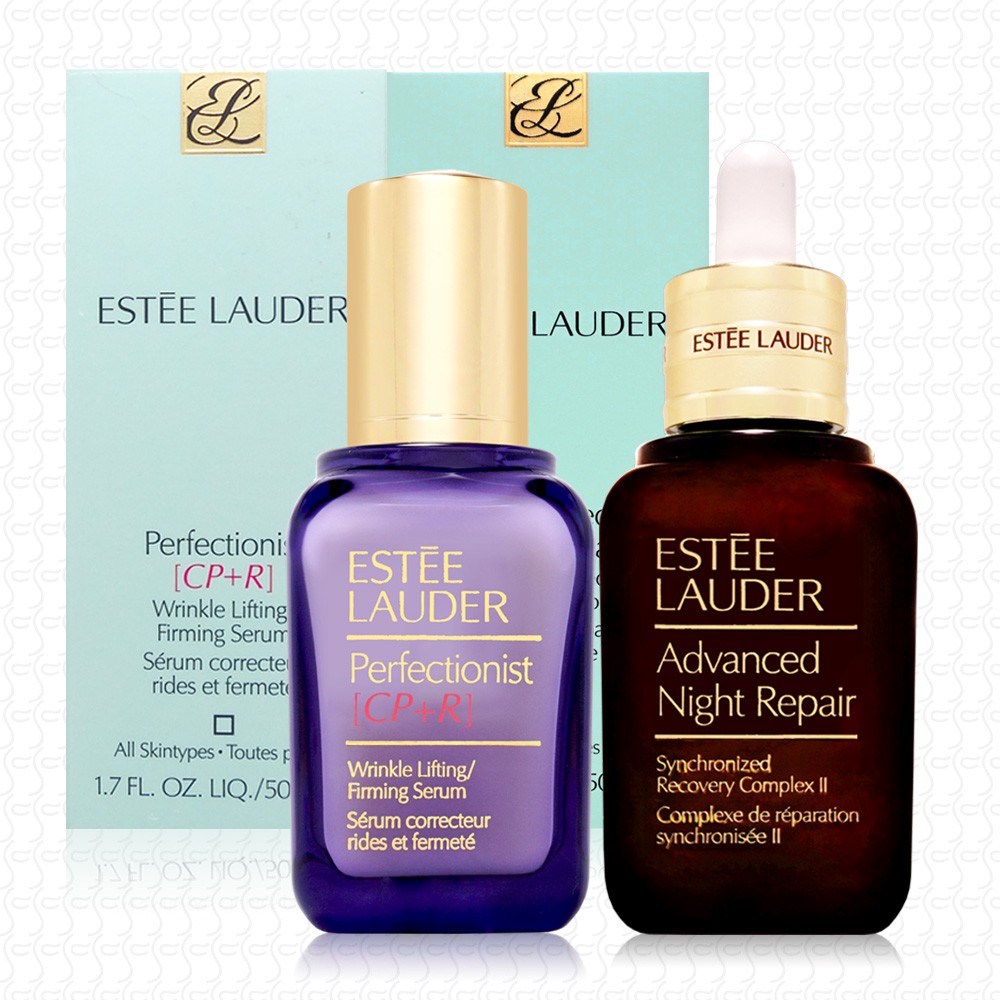 ESTEE LAUDER雅詩蘭黛 CP+R抗皺緊緻精華50ml+特潤超導修護露50ml (沐妍心社)