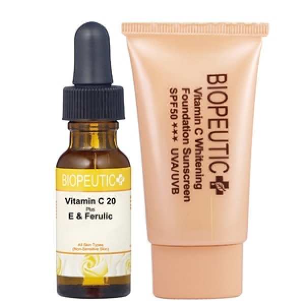 美白淡斑精華、防曬 ※葆療美極濃左型C20淨白精華，不須冷藏。仍會隨時間變黃，開封請盡快使用完畢！