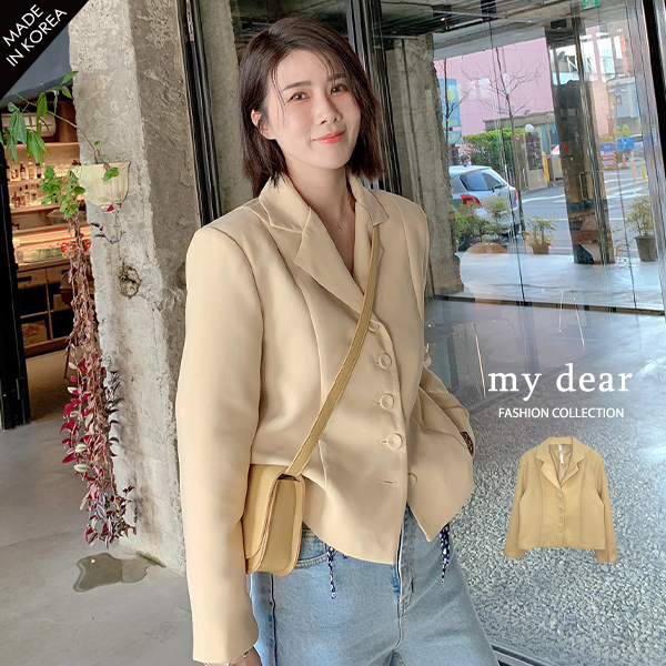 042417♦ 有內裡/無暗袋/墊肩不可拆/無口袋