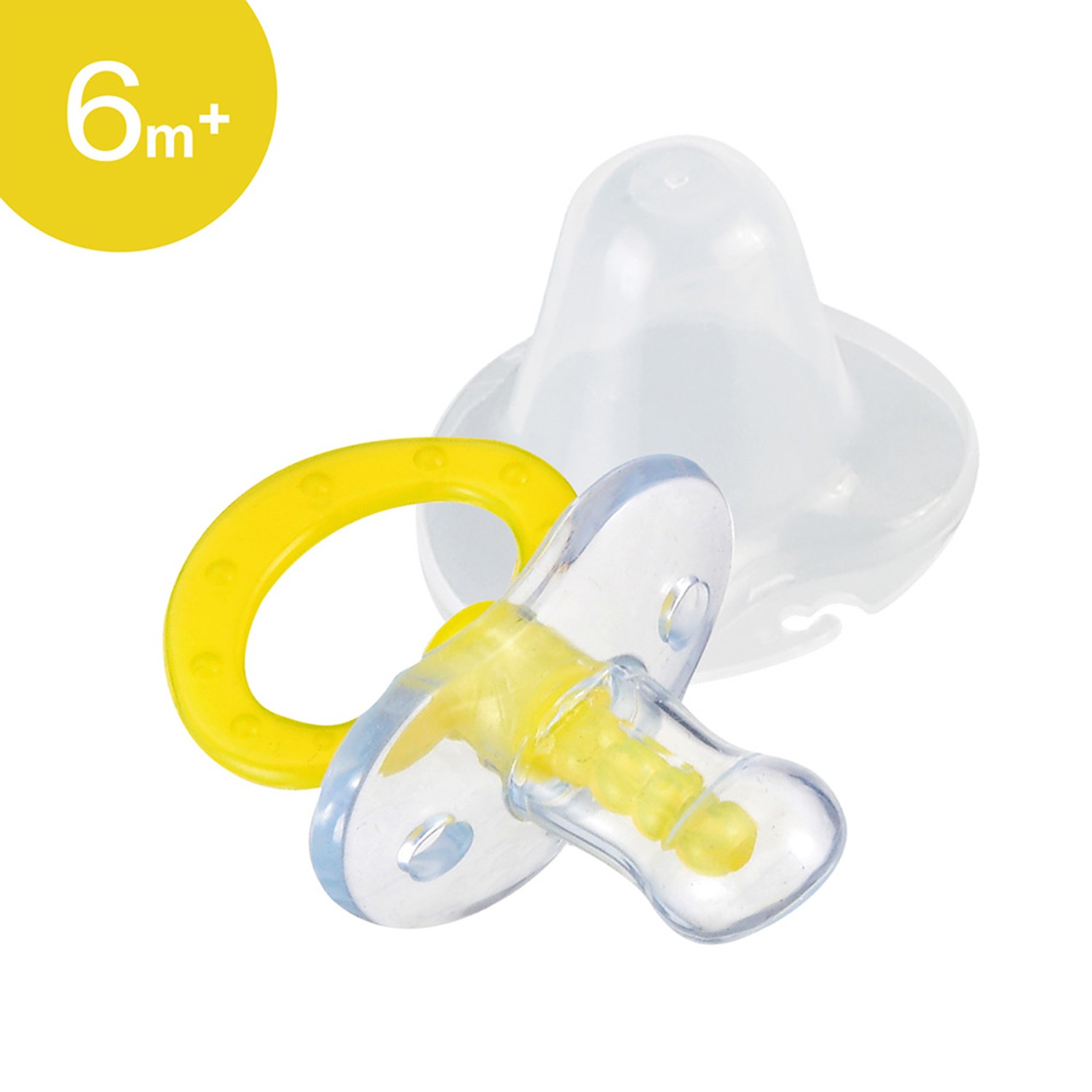 Simba 小獅王辛巴 - 拇指型按摩安撫奶嘴-較大-香蕉黃 (較大(6個月以上)/入)