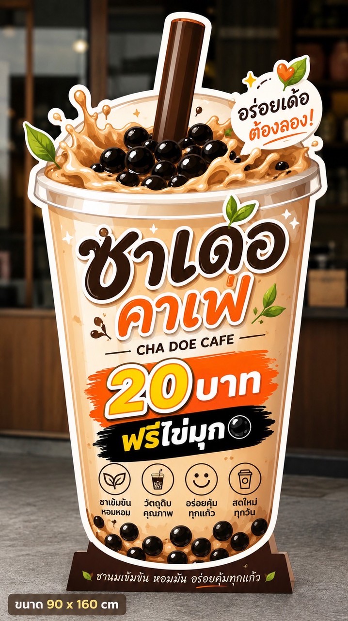 ร้านชาเด้อคาเฟ่ Cha Doe Cafe 🧋