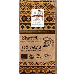 ◎Shattell在世界巧克力大賽中連年得獎，獲得極高殊榮。全程5℃低溫空運來台，保持最新鮮優質產品。|◎|◎‧主商品:SHATTELL有機精品巧克力(Chuncho瓊可豆)(70g/支)*4支SHA
