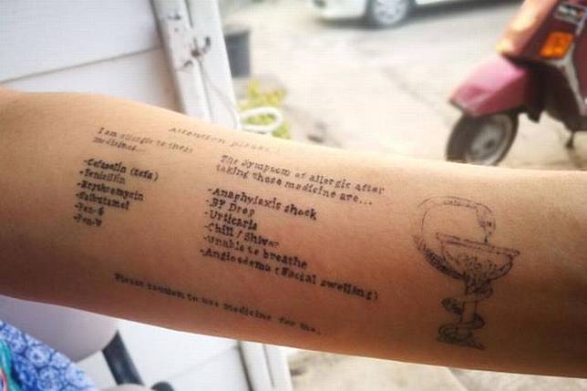 Viral Tato Unik Di Lengan Wanita Gambarnya Daftar Obat Obatan