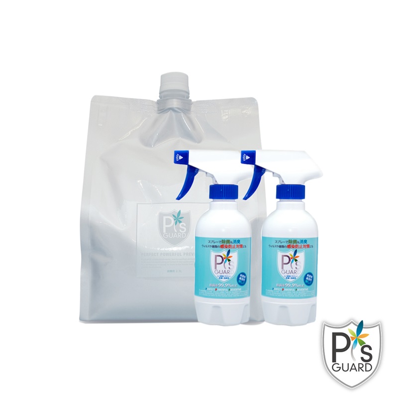 P`s GUARD 全方位居家抗菌 300ml spray x 2pcs +2.3L