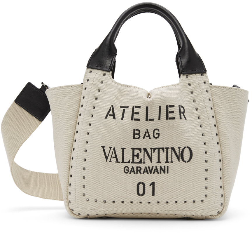 Valentino Garavani 米色 Atelier Bag 01 托特包