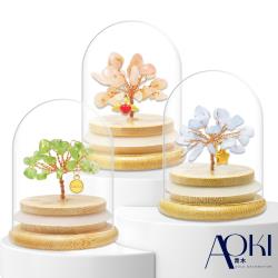 【AOKI青木】黃金擺件 預約夢想奇蹟水晶樹 約重0.03錢±0.02 (桌上 擺件 開運)