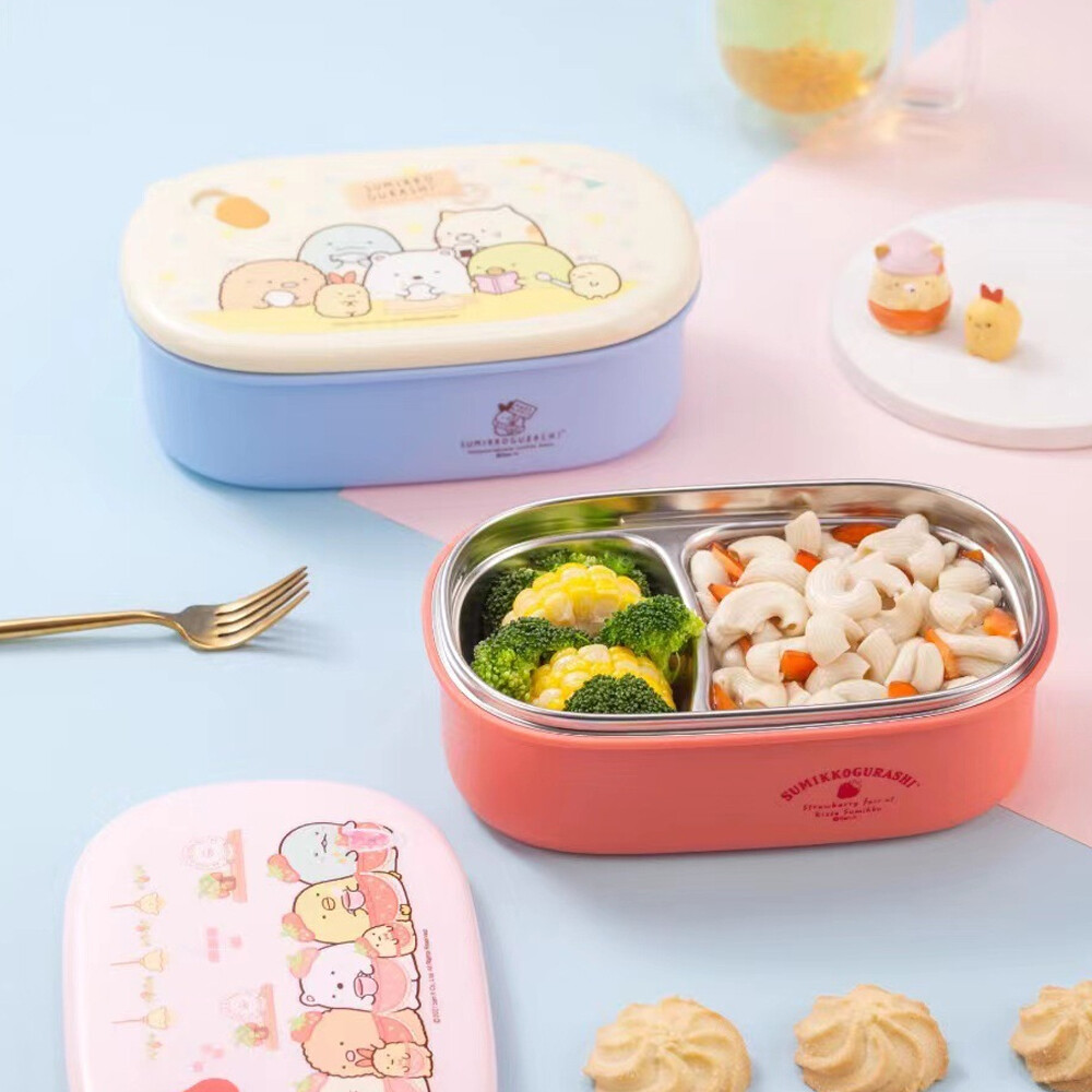 star baby三麗鷗 角落小夥伴 雙隔多功能不鏽鋼 餐盒/便當盒