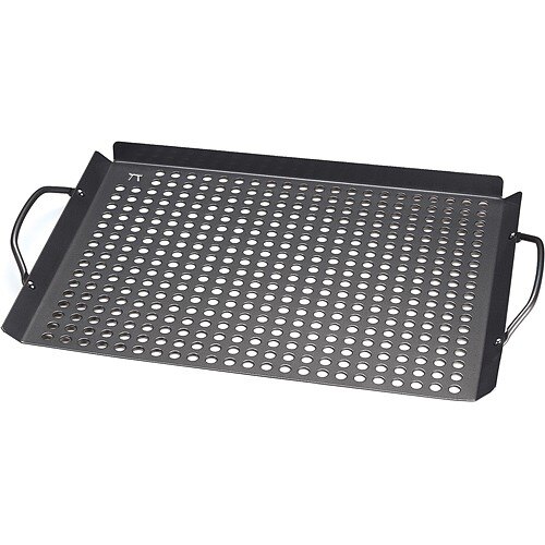 ◇戶外烤盤魚肉燒烤◇烤吐司蘆筍玉米筍◇密布孔洞均勻受熱◇不沾塗層方便清洗◇適搭配烤肉網使用