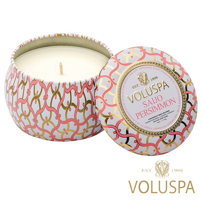 ● 柿子、桃子及紅醋栗混合● 美國頂級香氛品牌● 典雅白金屬色外盒設計● 椰子蠟專利成分● 錫盒 113g● 美國原裝進口