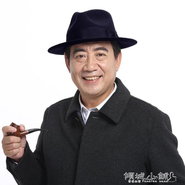 紳士帽 秋冬季中老年保暖禮帽上海灘男大檐復古爵士帽英倫百搭羊毛呢氈帽 傾城小鋪