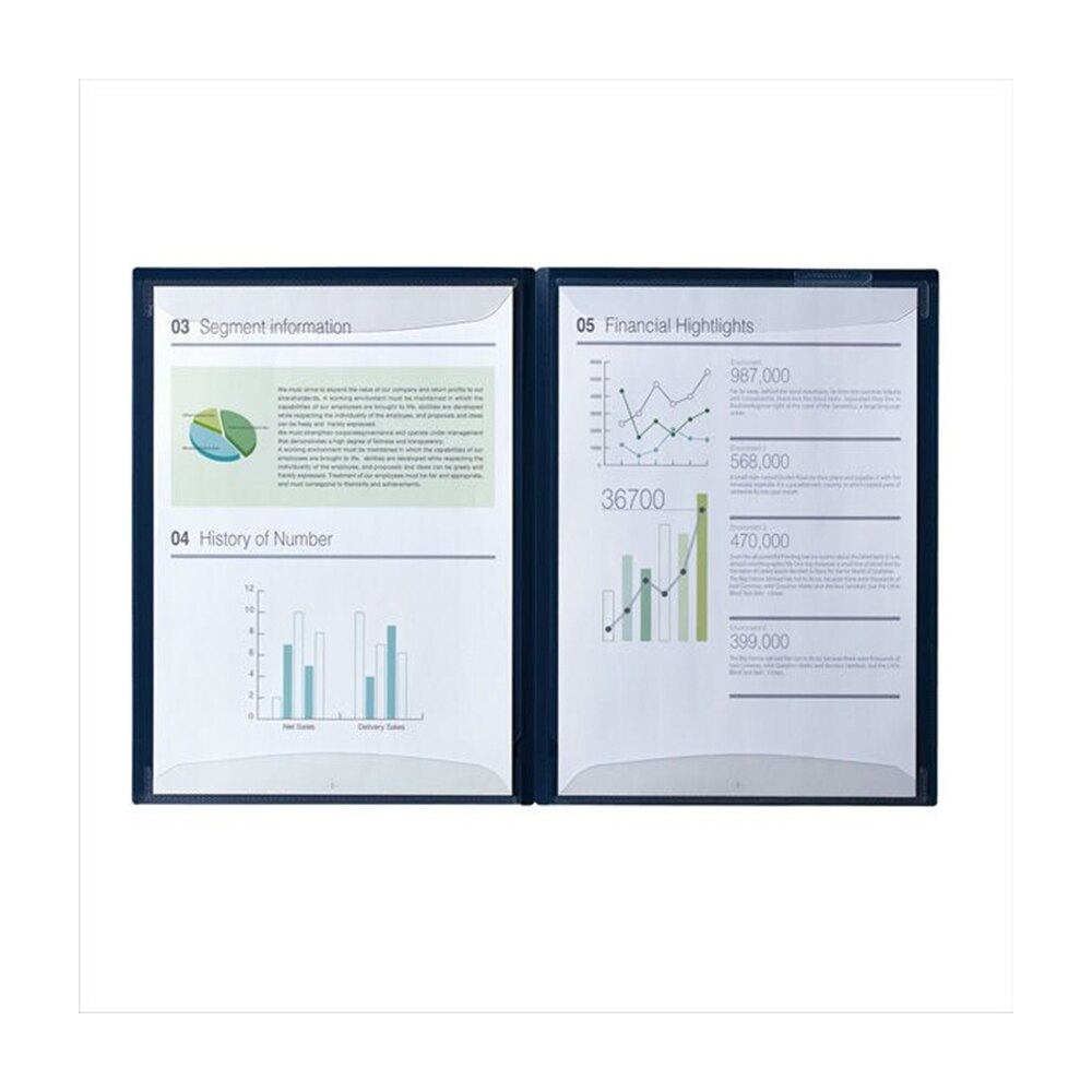 【KING JIM】kakiko 開放式資料夾 雙袋型 (8647-BK)