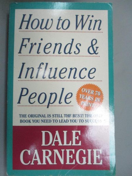 【書寶二手書T1／心理_LII】How To Win Friends And Influence People _Dale Carnegie