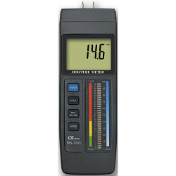 Lutron路昌 雙用木材混泥土水份計 MS-7003，可量測木材水份含量、混凝土水分含量...等，已確定木材及混泥土水份含量達完美比例。如需較長測棒可以加購Lutron路昌 水分計外接測試探頭 MP