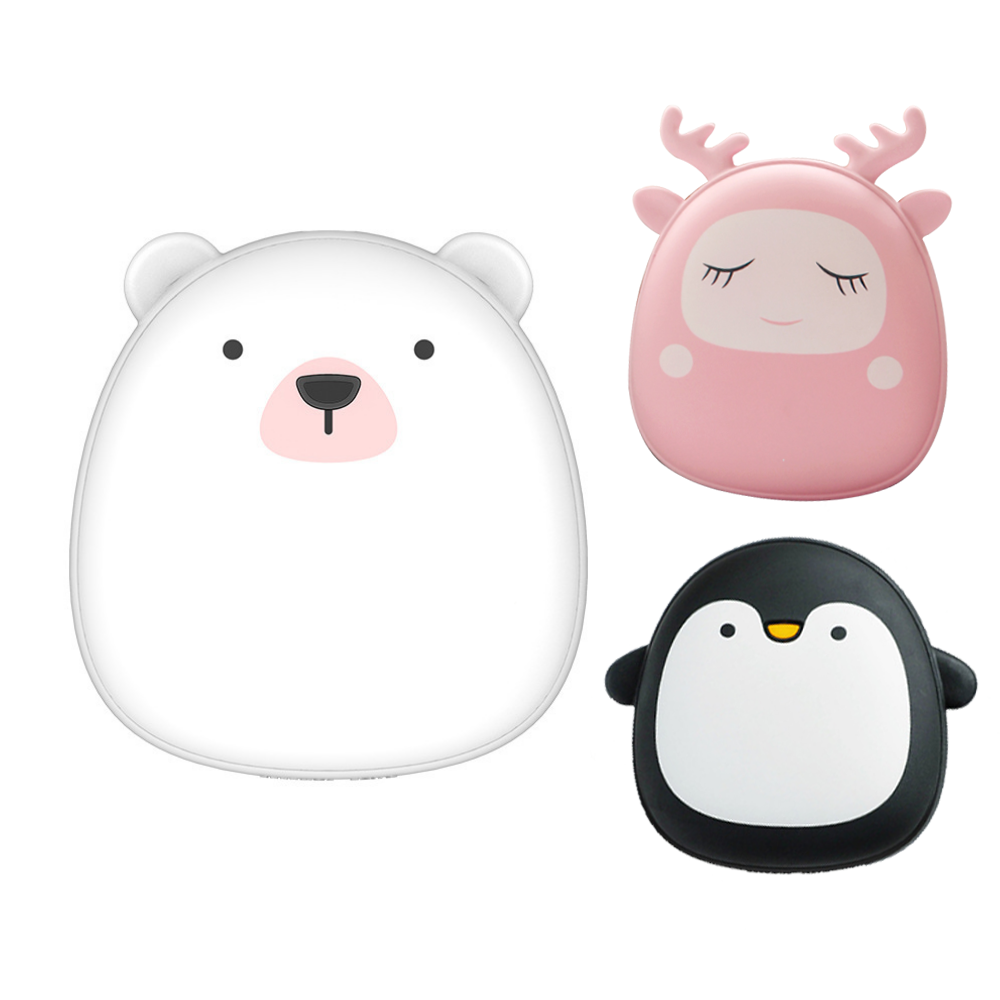 暖手寶 北極熊 企鹅 麋鹿 暖手寶 暖手袋 附收納袋 USB迷你 暖暖包 冬季暖手寶 生日禮物 極地物種情侶充電暖手寶 禮物
