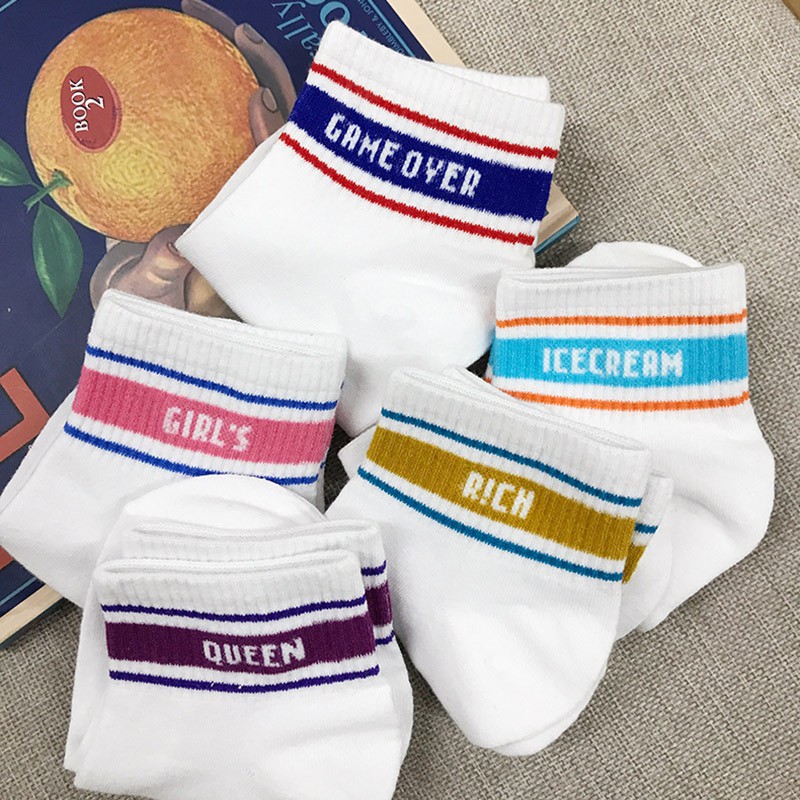 【現貨】實拍免運新款潮流淺口襪 短襪 女襪子 低幫襪 棉襪子 短筒襪 女襪 運動襪 韓版百搭襪子 吸汗四季船襪