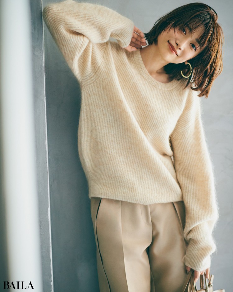 SAYAKADAVIS/サヤカデイヴィス】Ribbed Mohair ニット（ニット