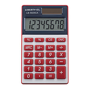 大螢幕液晶顯示，塑膠鍵、攜帶方便，電池式、太陽能