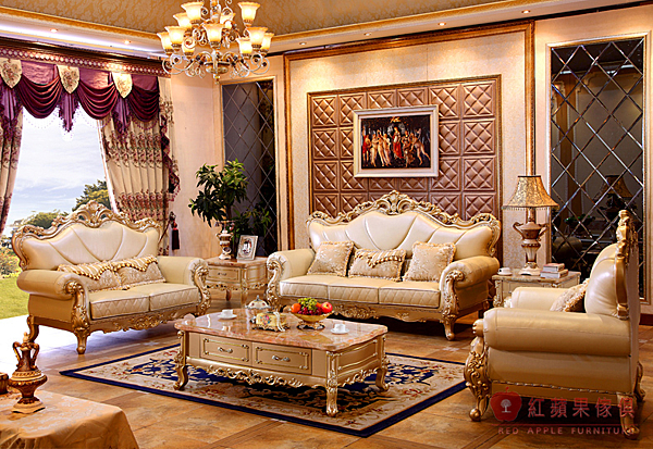 全實木手工雕刻製作,真皮靠背