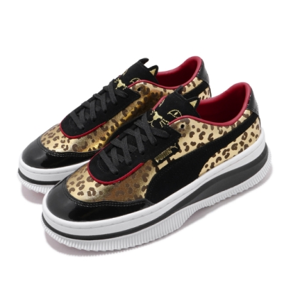 品牌: PUMA 型號: 37140901 Deva Charlotte 厚底 舒適 動物紋 質感 球鞋 穿搭 黑 金