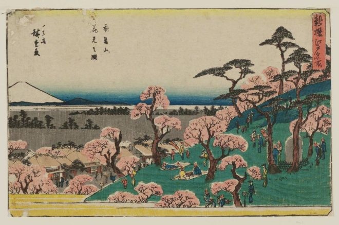 浮世絵で見る まもなく桜が開花 江戸時代から今も変わらないお花見スポットはどうやってできた