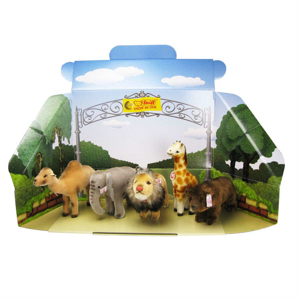 MOHAIR ZOO SET金耳扣白標限量-steiff