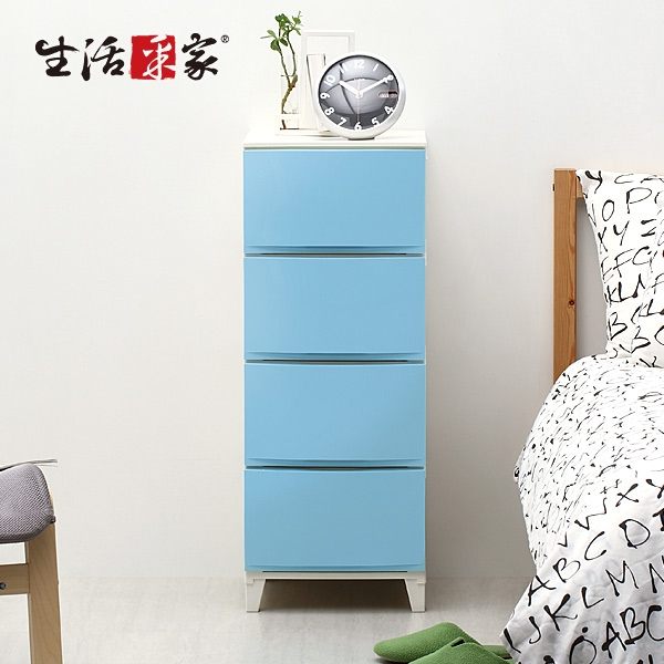四層抽屜收納櫃 北歐風情 生活采家 衣物玩具書籍雜物置物櫃架#37003